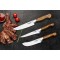  Lazbisa Mutfak Bıçağı 3'Lü Set (Mutfak Bıçağı No: 2 -Yüzme - Sıyırma)