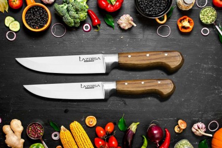 Lazbisa Mutfak Bıçağı 2'Li Set (No: 1-2)