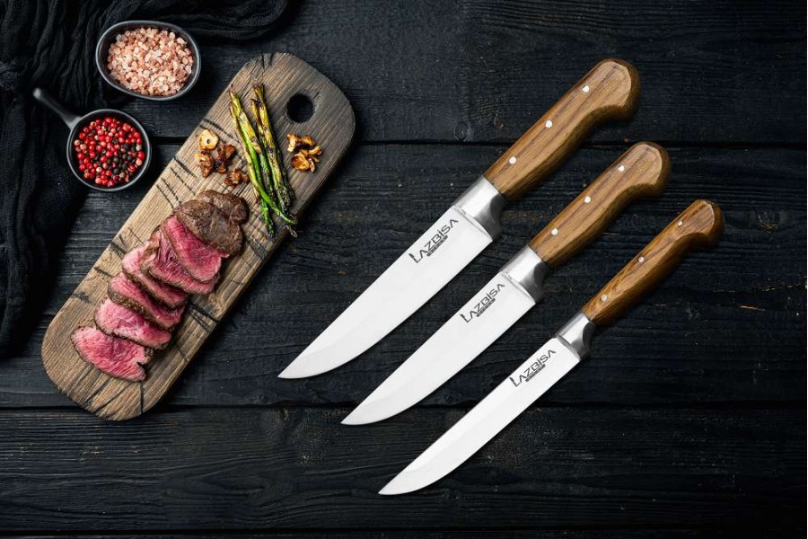 Lazbisa Mutfak Bıçağı 3'Lü Set (No: 0-1-2)