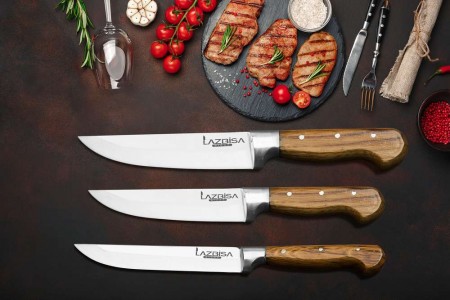 Lazbisa Mutfak Bıçağı 3'Lü Set (No: 0-1-2)