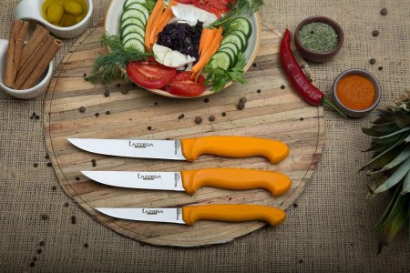 Lazbisa Mutfak Bıçağı Gold Serisi 3'Lü Set 