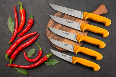Lazbisa Mutfak Bıçak 5'Li Seti Gold Serisi  