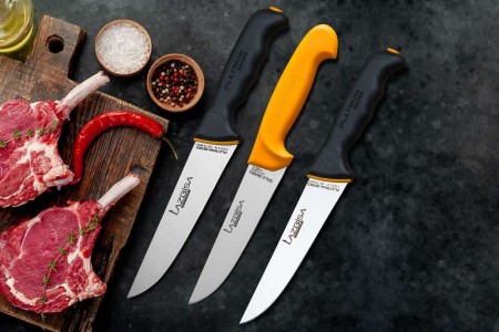 Lazbisa Mutfak Bıçak Seti Platinum - Gold 3'Lü Set