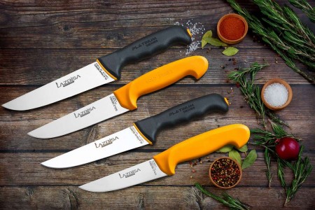 Lazbisa Mutfak Bıçak Seti Platinum - Gold 4'lü Set