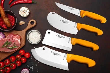 Lazbisa Mutfak Bıçak Seti Gold Serisi 4'Lü Set