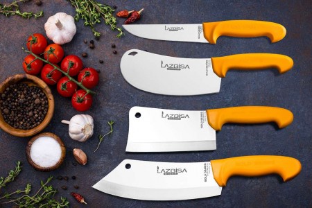Lazbisa Mutfak Bıçak Seti Gold Serisi 4'Lü Set