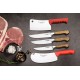 Lazbisa Mutfak Bıçak Kıyma Kemik Börek Kesici Satır - Mutfak Bıçağı Seti (5'Li Set)