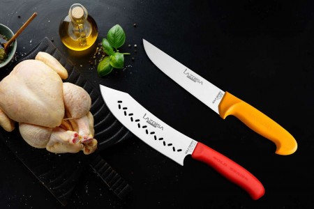 Lazbisa Mutfak Bıçak Seti Gold Serisi Mutfak Şef Bıçağı (2'Li Set)