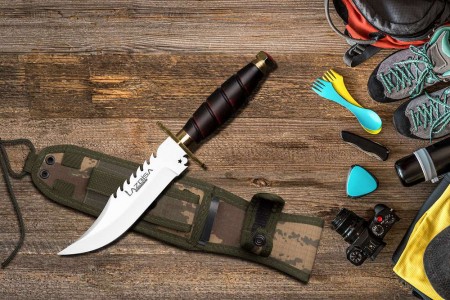 Lazbisa Outdoor Bıçak Kamp Avcı Komando Bıçağı (Kılıf Hediyeli)