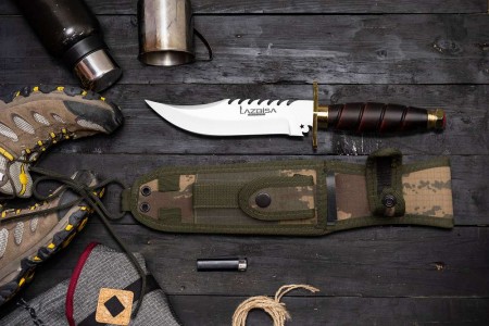 Lazbisa Outdoor Bıçak Kamp Avcı Komando Bıçağı (Kılıf Hediyeli)