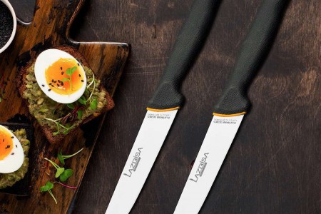 Lazbisa Et Ekmek Sebze Bıçağı Seti 2'Li Platinum Serisi