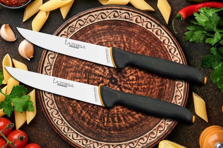 Lazbisa Et Ekmek Sebze Bıçağı Seti 2'Li Platinum Serisi