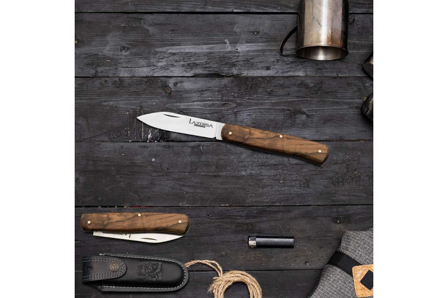 Lazbisa El Yapımı Outdoor Çakı Kamp Bıçağı Kılıf Hediyeli (20.5 cm)