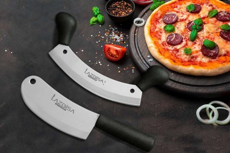 Lazbisa Mutfak Bıçak Seti Pide Börek Soğan Pizza Kesici - Satır Zırh 2'li Set