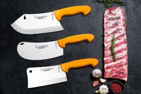 Lazbisa Mutfak Bıçak Seti Gold Seri Satır 3'Lü Set