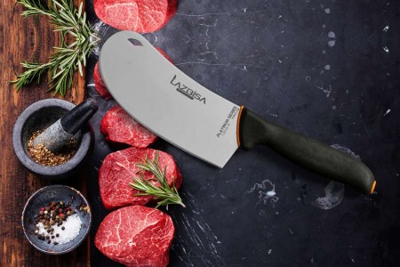 Lazbisa Mutfak Bıçağı Pide Börek Kesici Satır Platinum Serisi