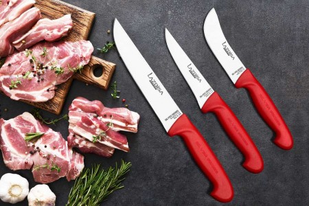 Lazbisa Mutfak Bıçağı 3'Lü Set - Silver Serisi