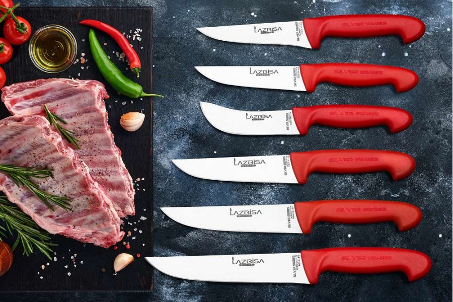 Lazbisa Mutfak Bıçağı 6'Lı Set - Silver Serisi