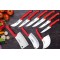 Lazbisa Silver Profesyonel Mutfak Bıçak Seti Şef Bıçağı (9 Parça)