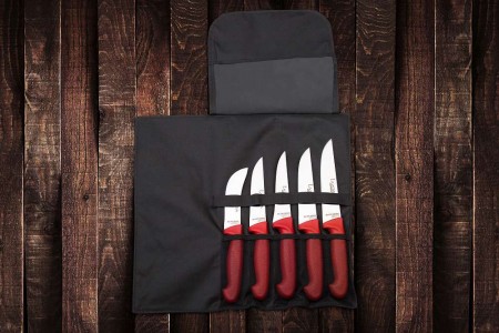 Lazbisa Mutfak Bıçağı Çantalı Set - Silver Serisi