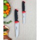 Soft Grip 2 Parça Mutfak Bıçak Seti Et Ekmek Sebze Meyve Bıçak ( No: 0 - 1 )  ( ABS Kaymaz Sap )