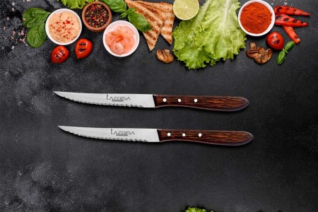 Lazbisa Mutfak Steak Bıçağı 2'Li Set