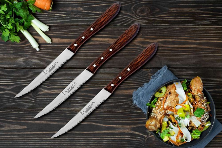 Lazbisa Mutfak Steak Bıçağı 3'Lü Set